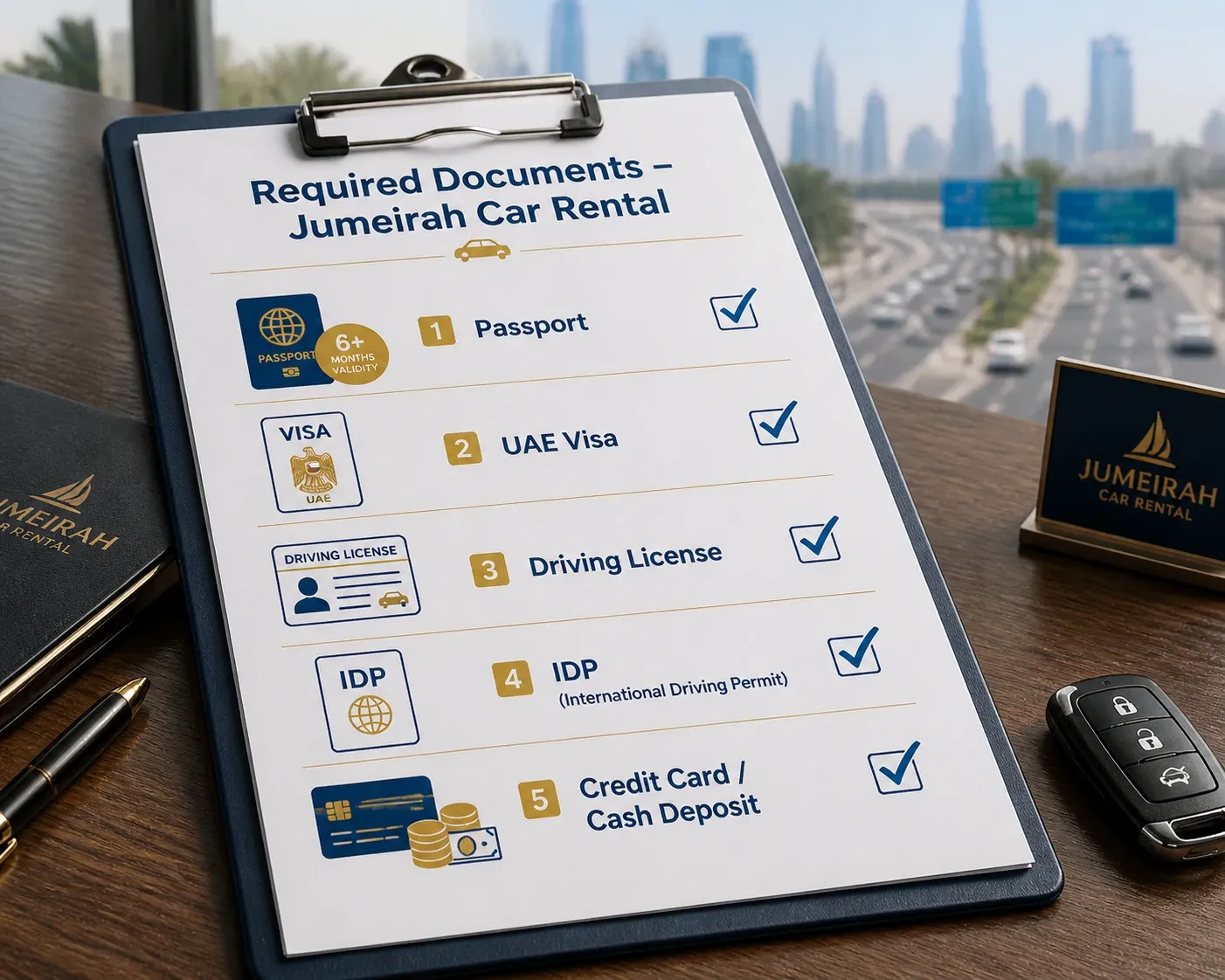 Complete Car Rental Documents Guide for Jumeirah