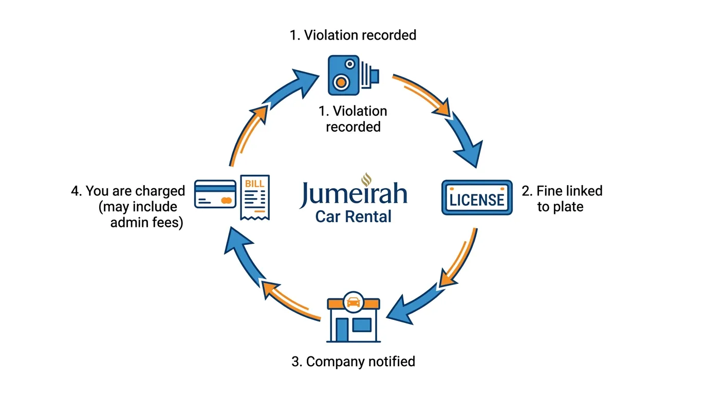 jumeirah Dubai Traffic Fines for Tourists