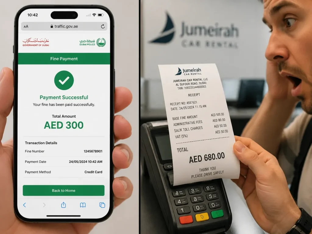 jumeirah Dubai Traffic Fines for Tourists