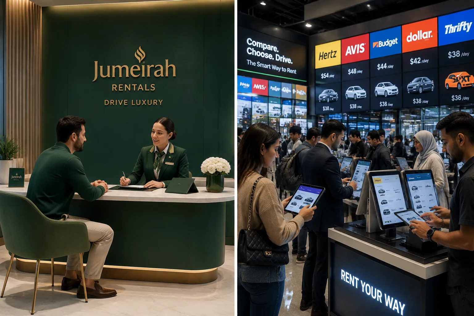 Jumeirah Car Rental vs Dubizzle