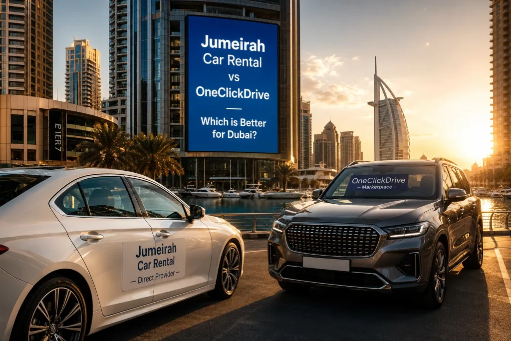 Jumeirah Car Rental vs OneClickDrive