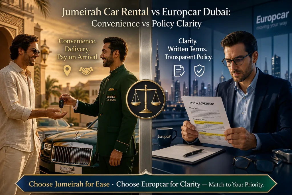 Jumeirah Car Rental vs Europcar