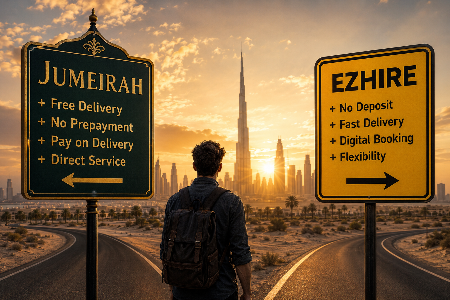 Jumeirah Car Rental vs eZhire