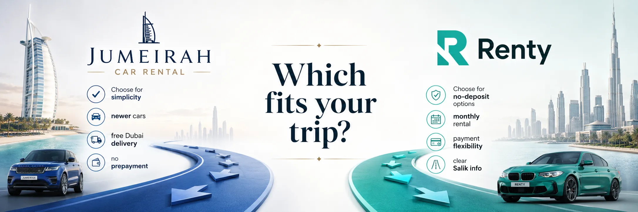Jumeirah Car Rental vs Renty