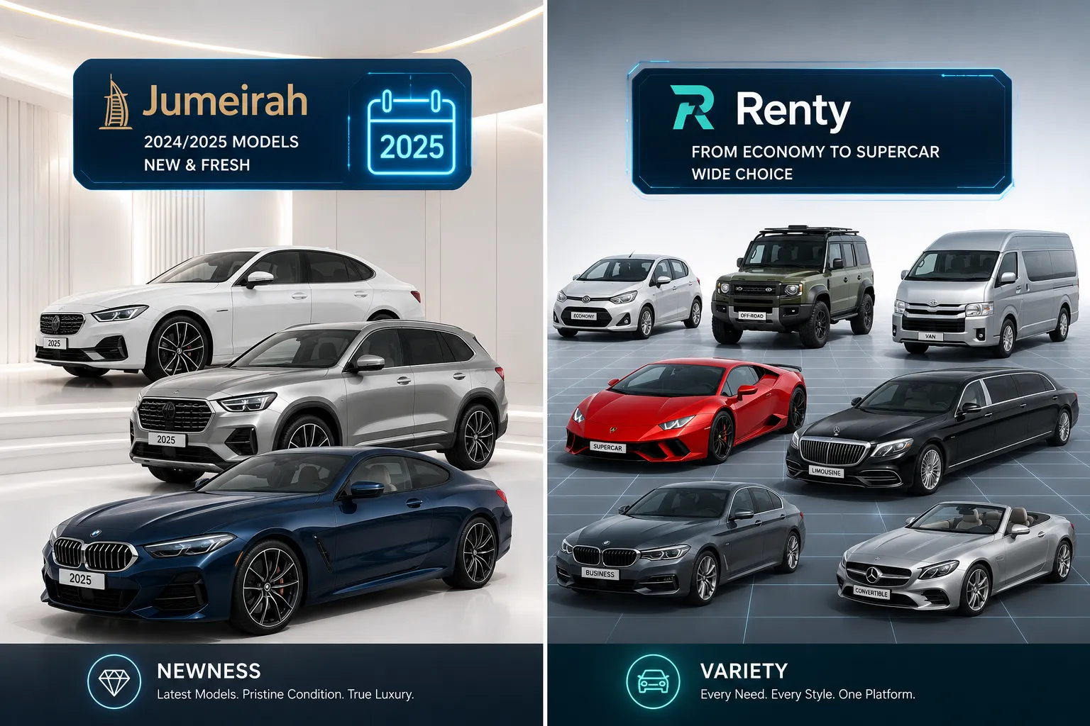 Jumeirah Car Rental vs Renty