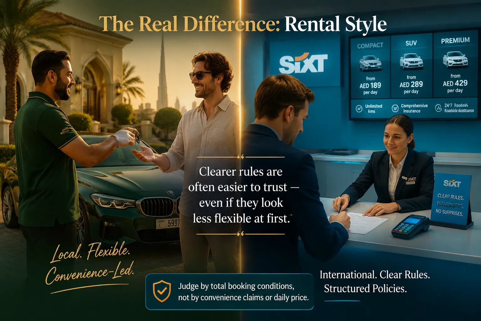 Jumeirah Car Rental vs Sixt Dubai