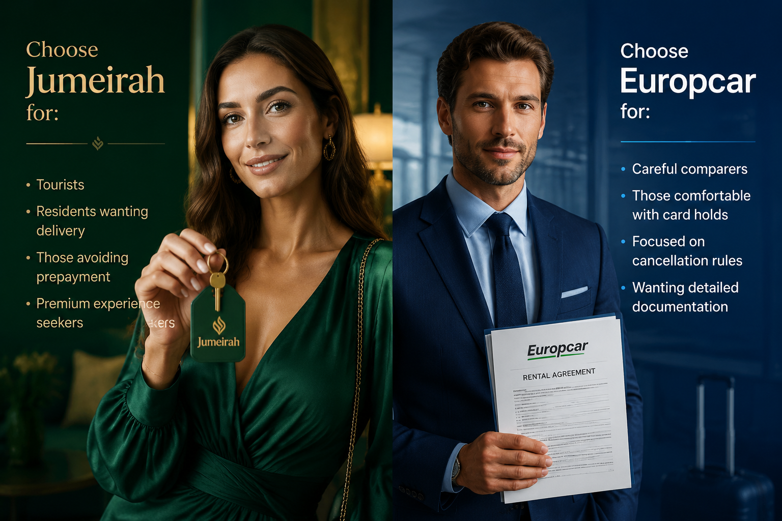 Jumeirah Car Rental vs Europcar