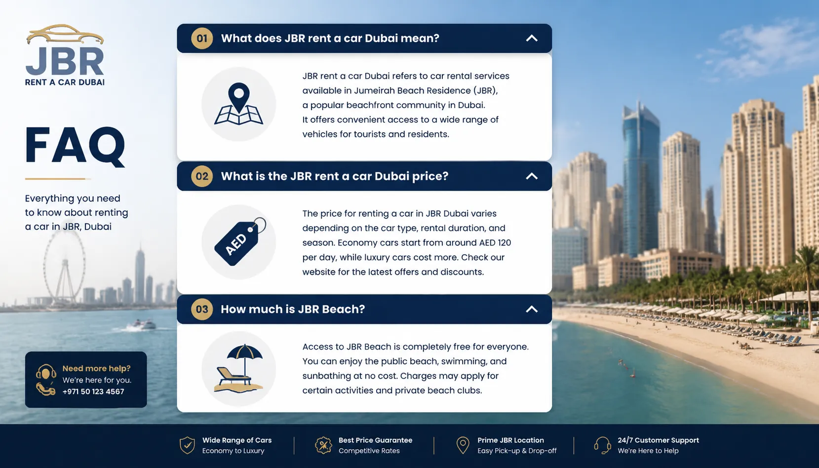 JBR rent a car