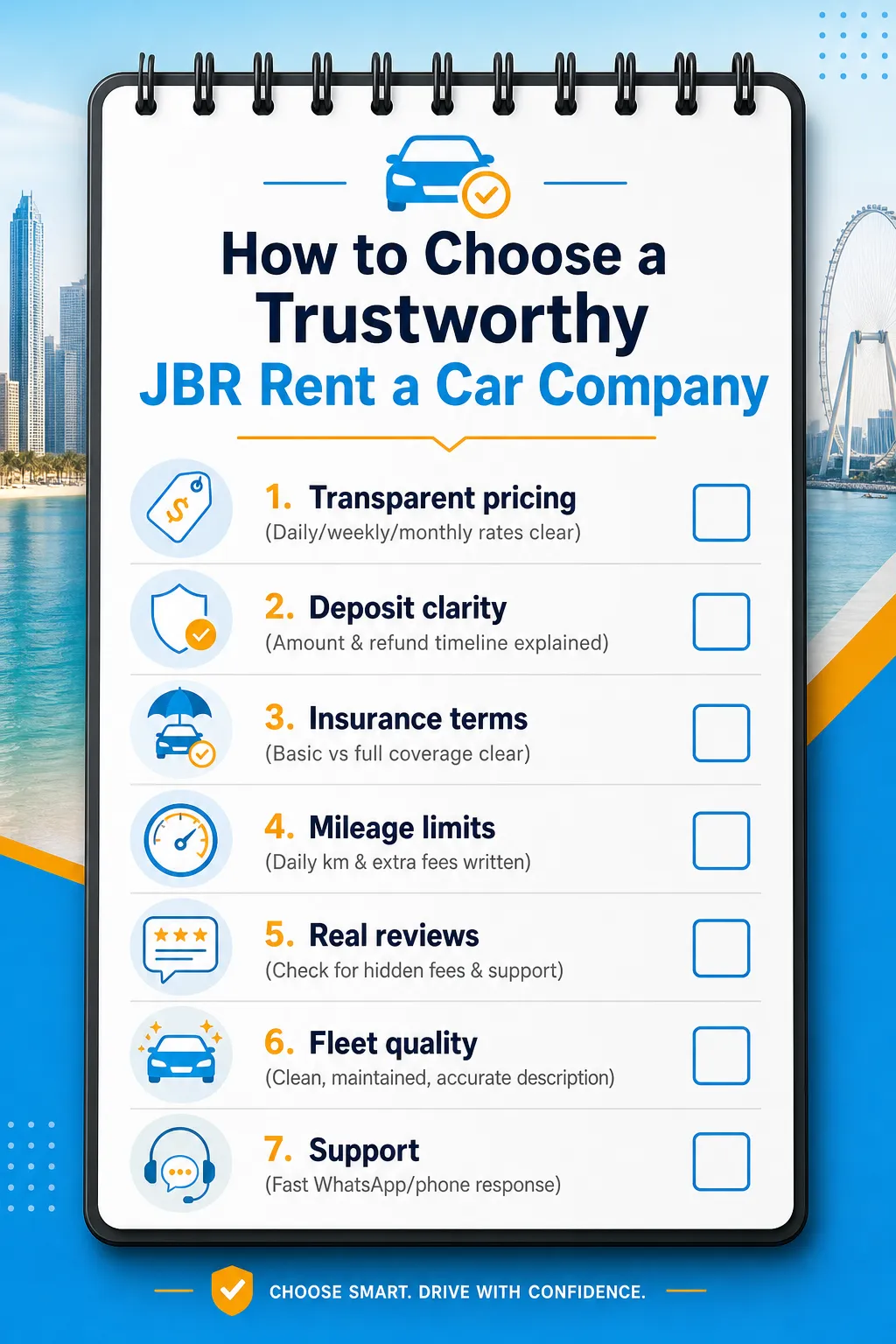 JBR rent a car