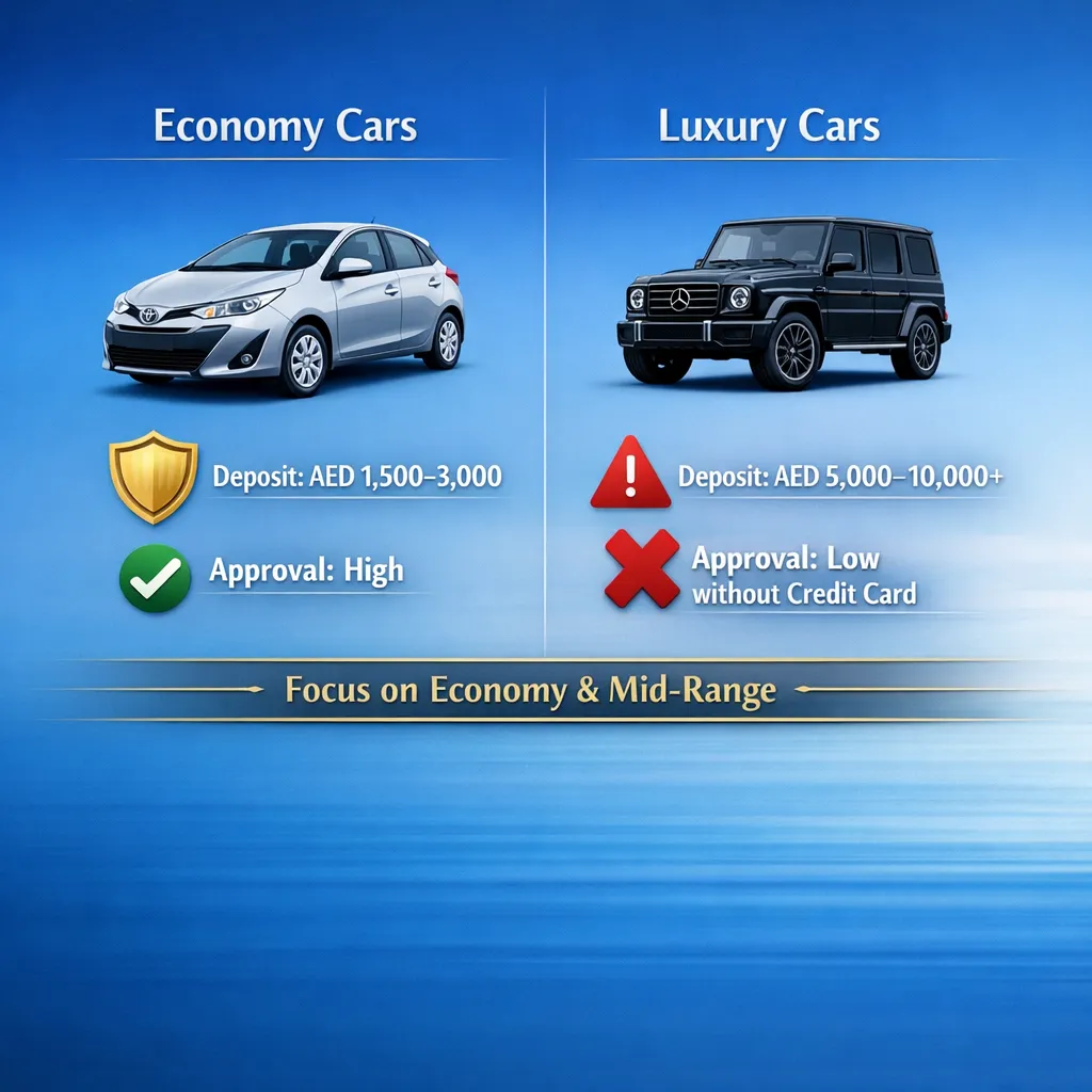 Rent a Car in Jumeirah Without Credit Card