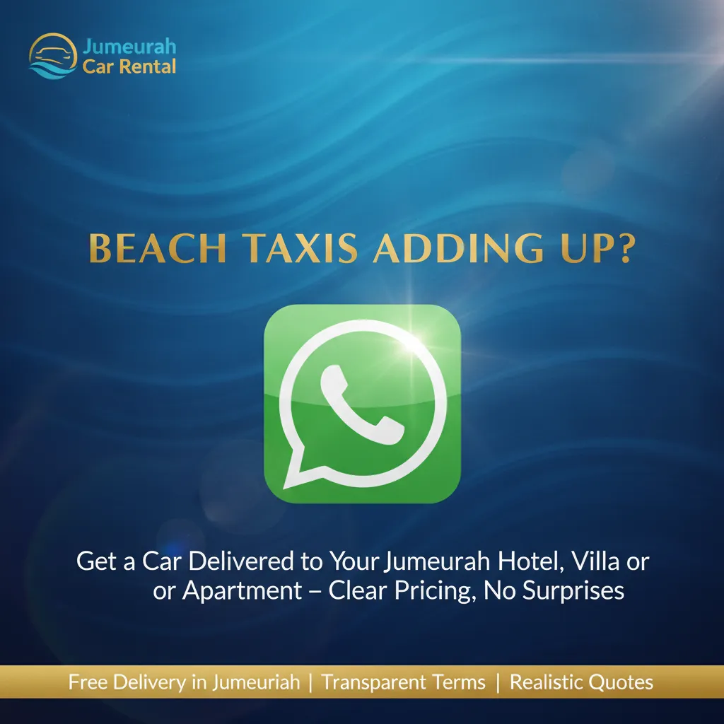 taxi cost in Jumeirah Dubai

