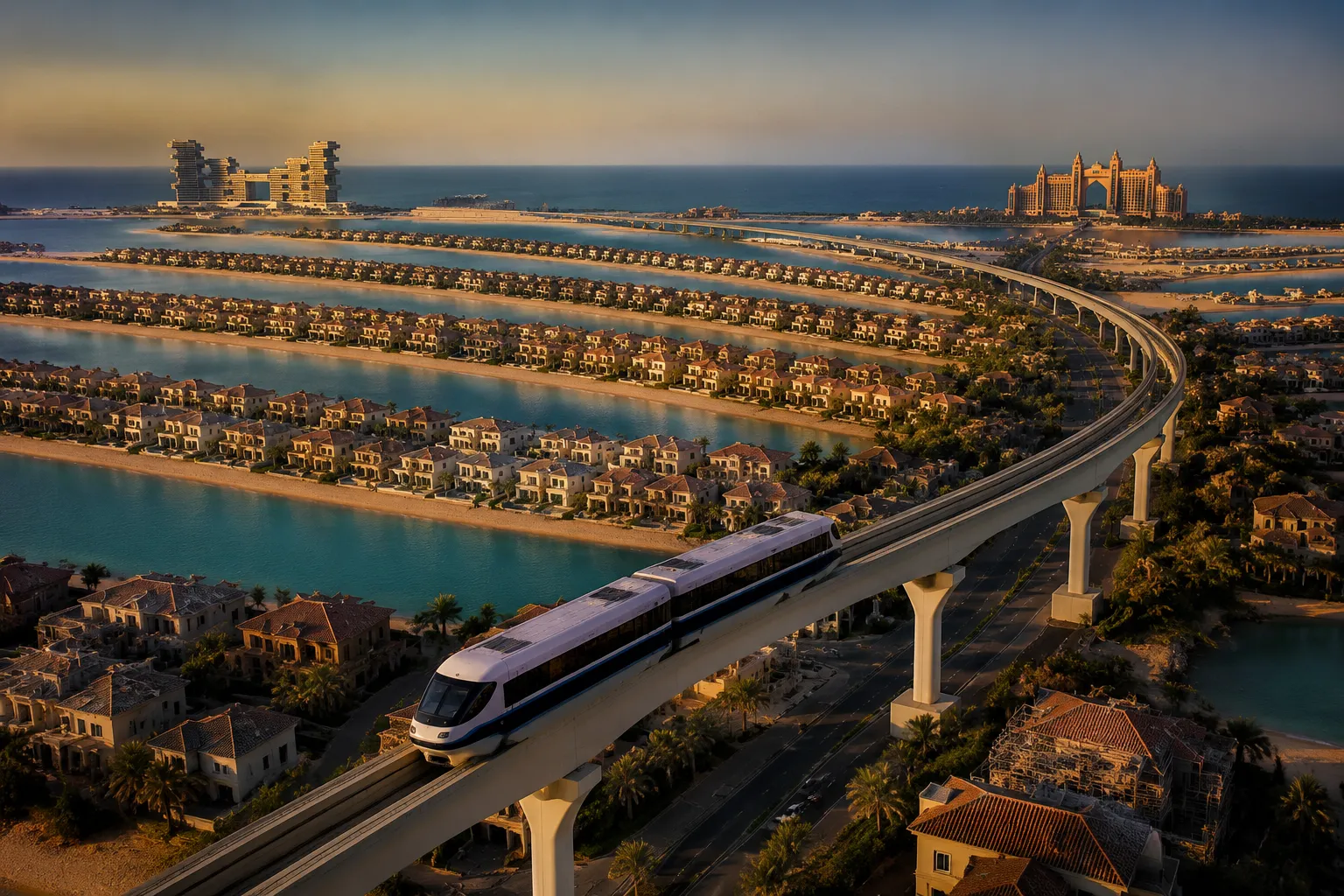 Palm Jumeirah, the setting for the second day of the itinerary