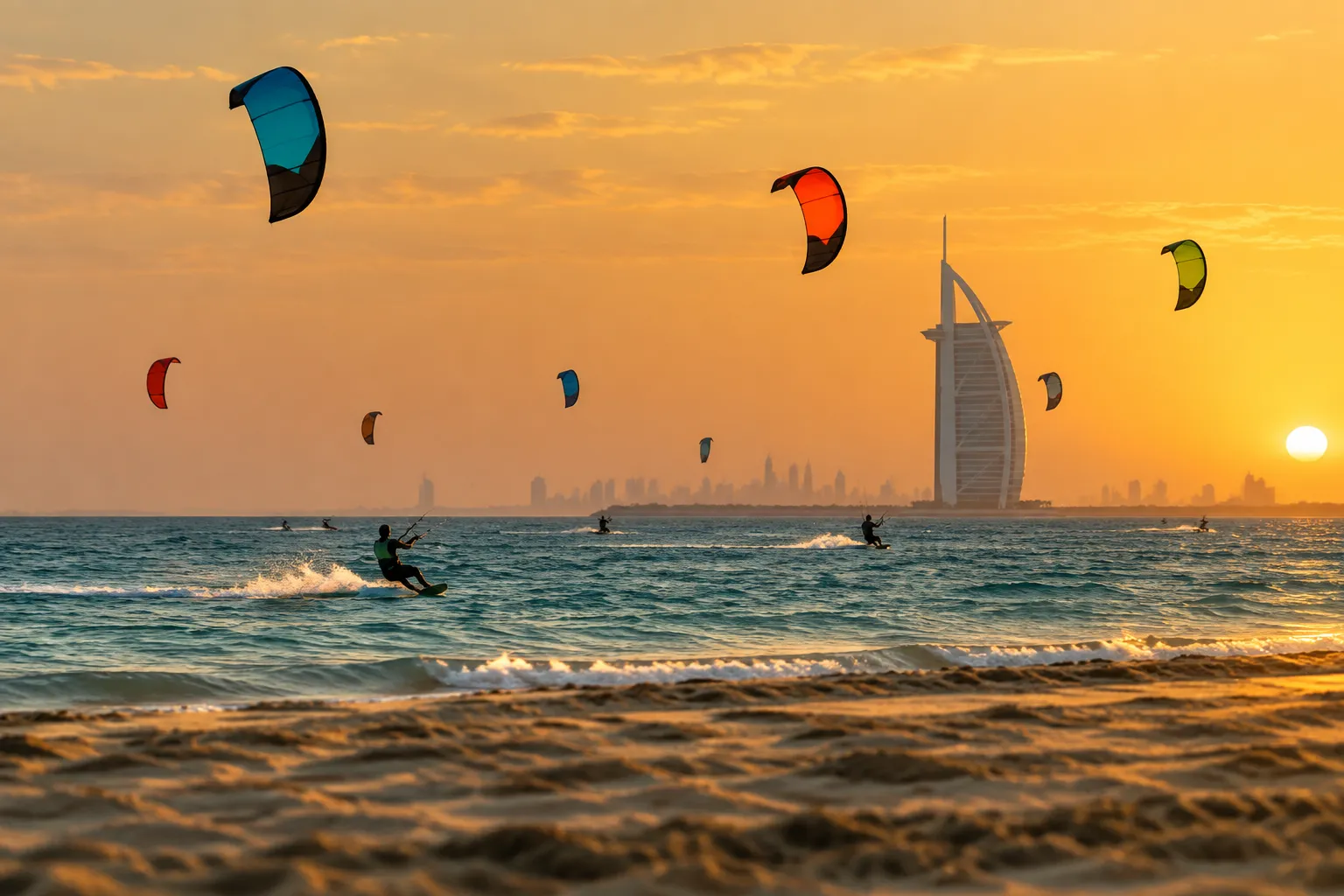 Kite Beach, one of the eight coastal photography locations in Jumeirah's Zone 1