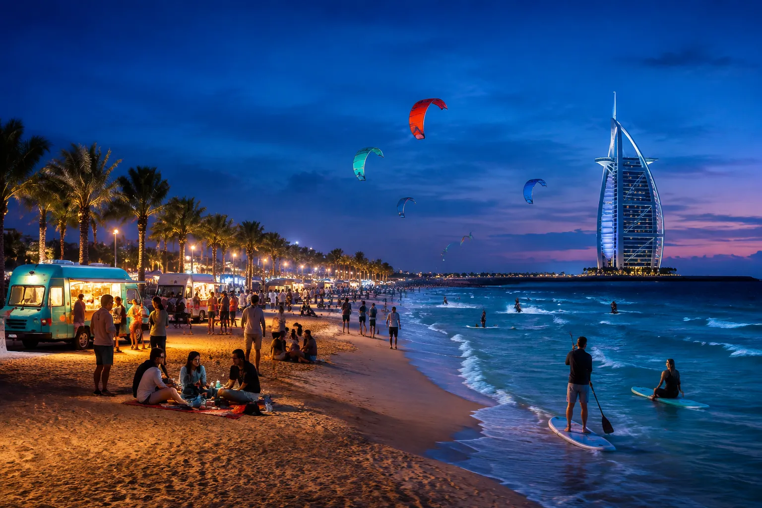 Kite Beach in Jumeirah 3, Dubai's go-to public beach