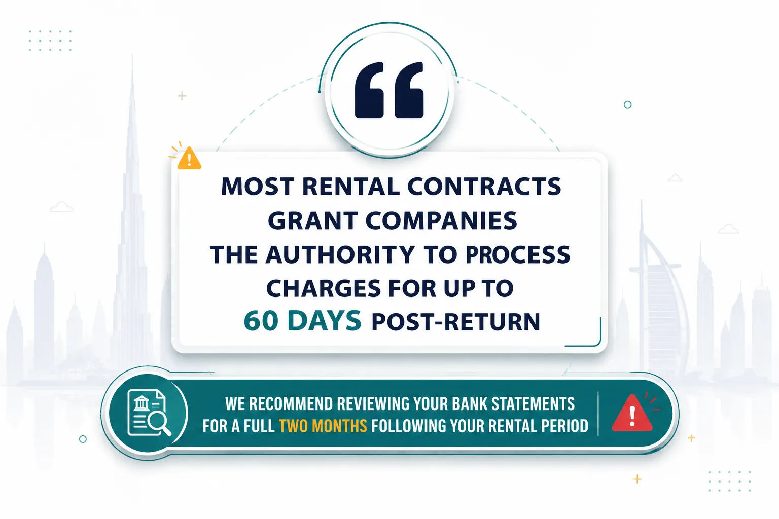 How rental car fines and Salik charges are processed for Jumeirah bookings