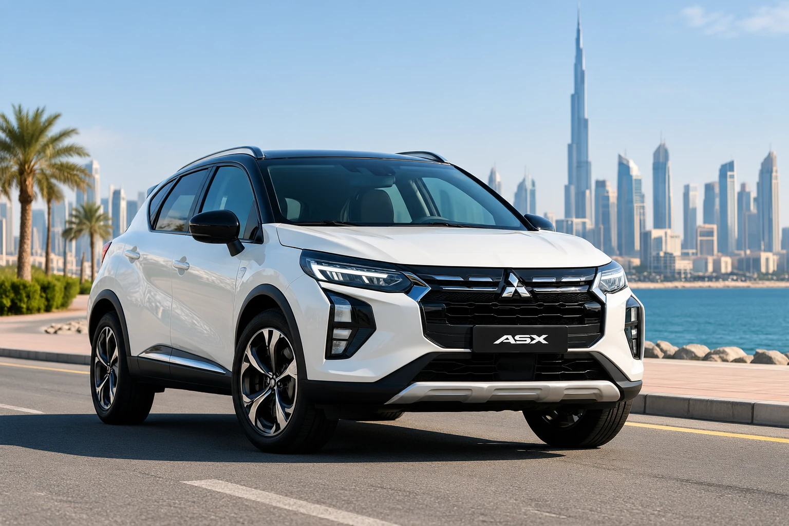 Mitsubishi ASX 2024 compact SUV rental in Jumeirah Dubai hero photo