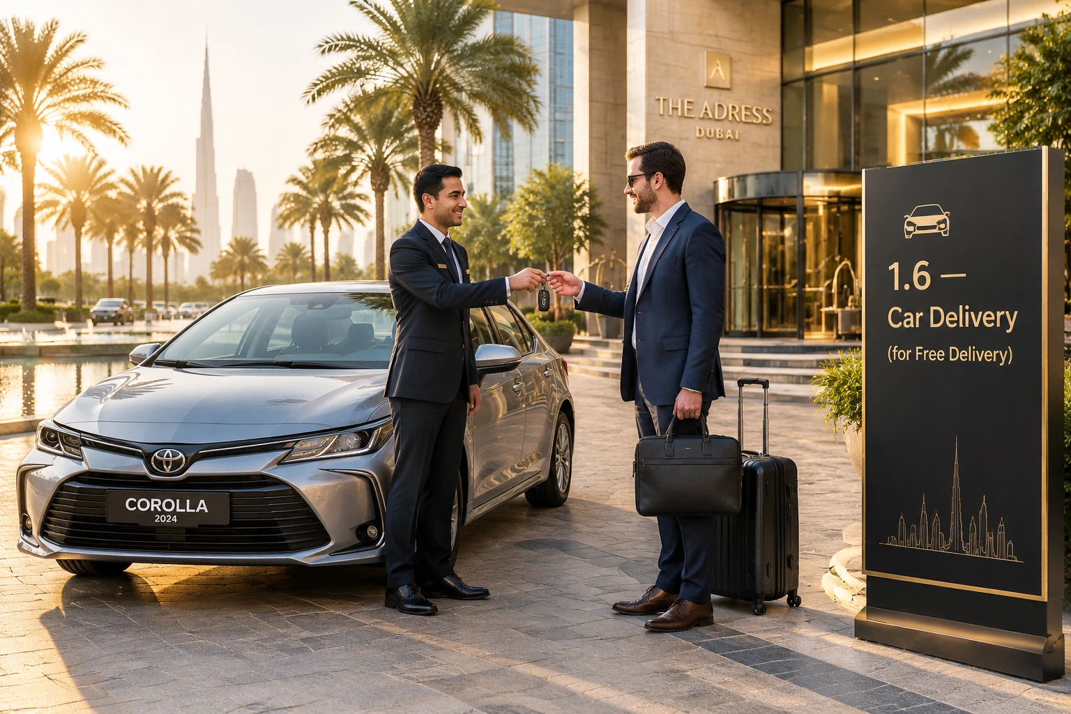 Free doorstep car delivery service in Dubai