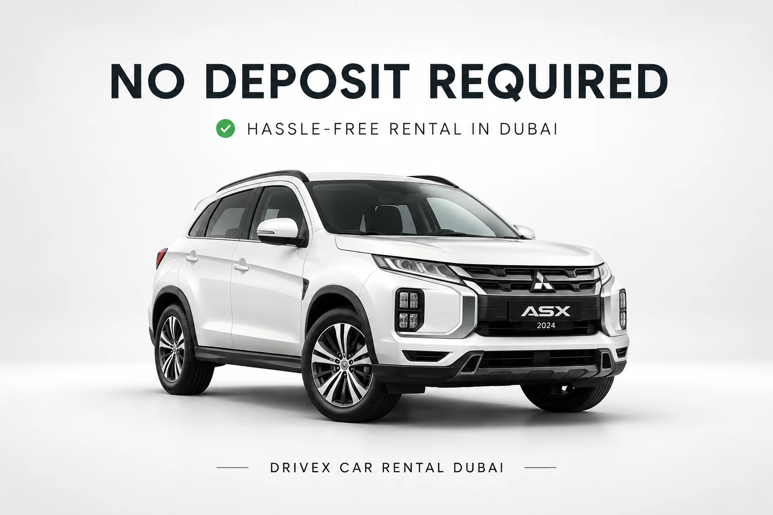 No deposit Mitsubishi ASX 2024 rental Dubai CTA banner