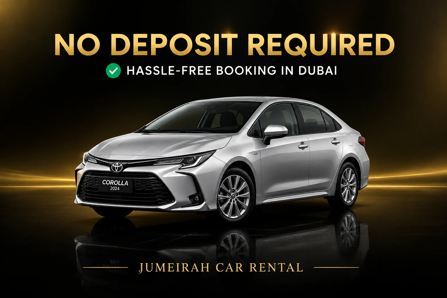 Rent Toyota Corolla with Zero Security Deposit