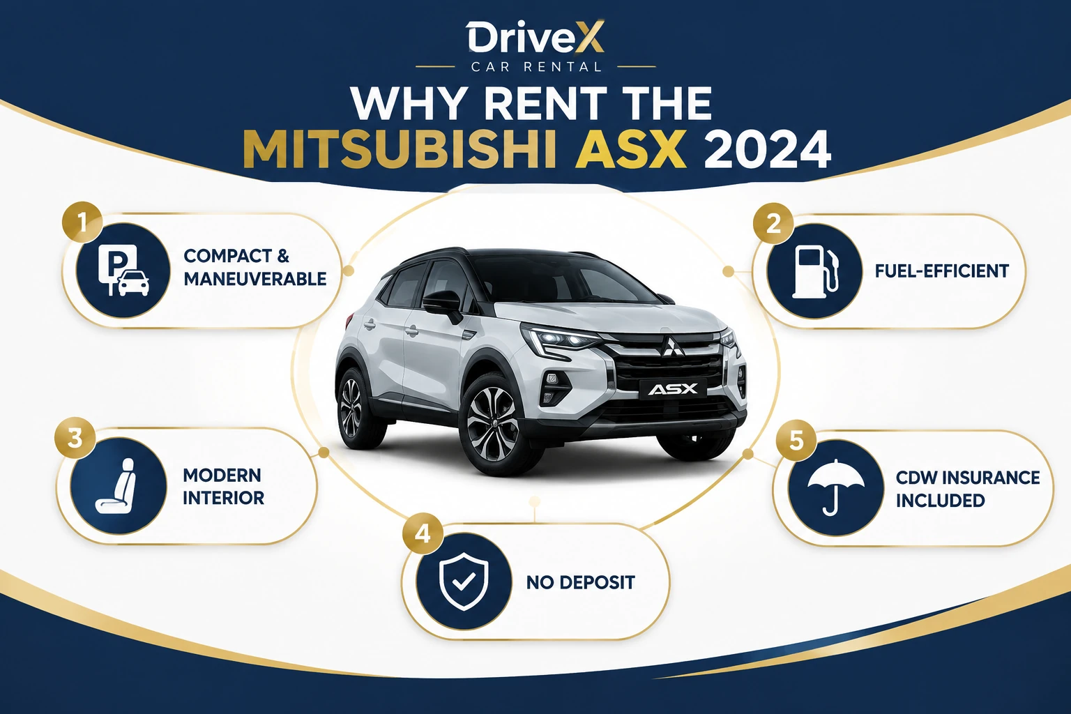 Why choose Mitsubishi ASX 2024 rental in Jumeirah Dubai benefits