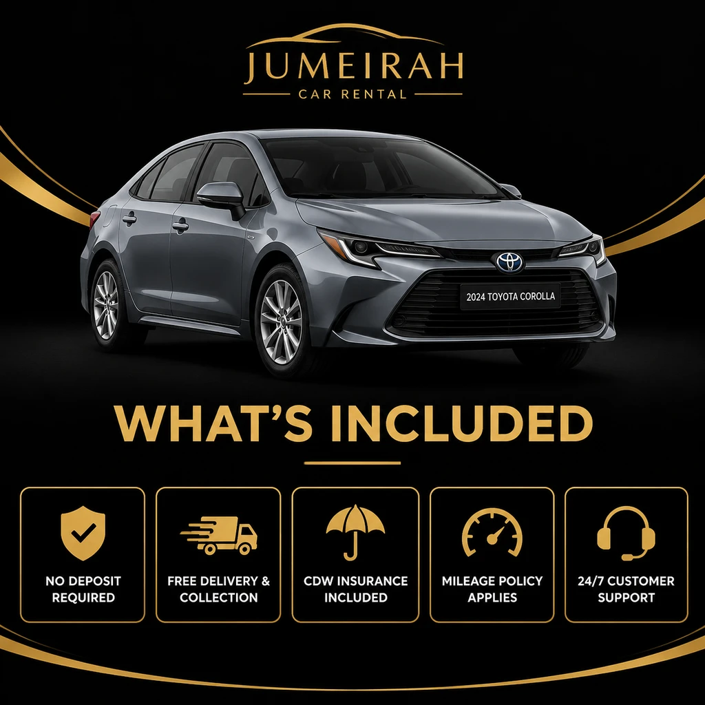 What is included with Toyota Corolla rental